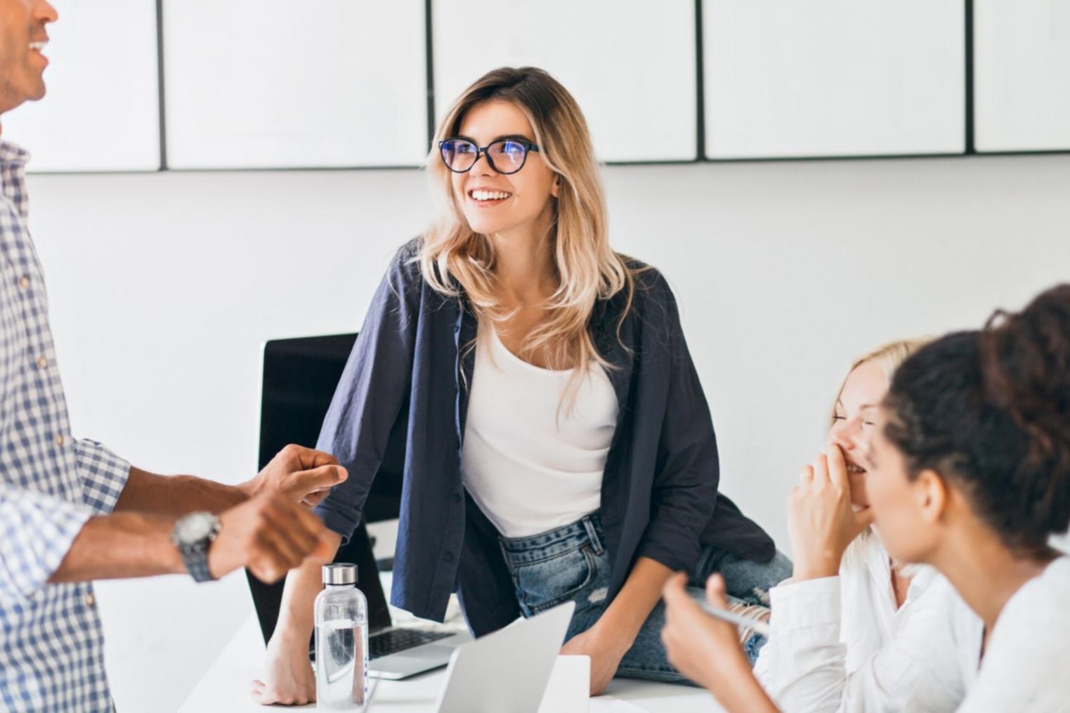 Professional financial discussion between advisor and client